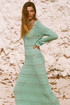 Siesta Pointelle Dress - Seafoam