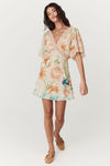 Painters Garden Mini Dress - Seafoam