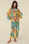 Joshua Tree Maxi Robe - Mustard