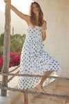 Fable Block Printed Strappy Sundress - Wild Poppy