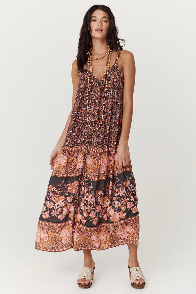 Love Jetty Strappy Maxi Dress - Balmy Nights