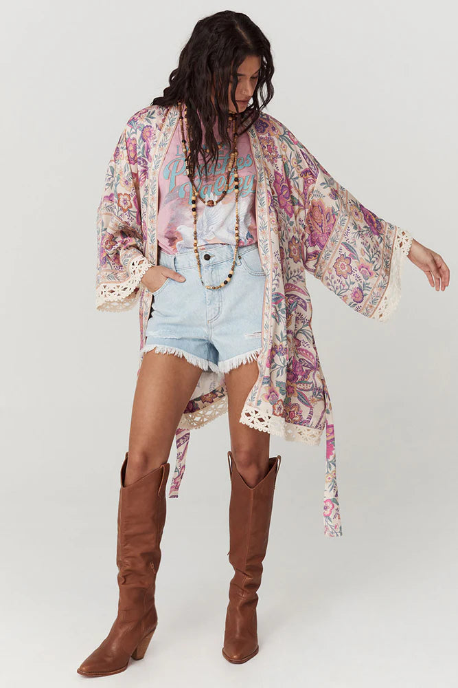 Mojave Lily Short Robe - Opal