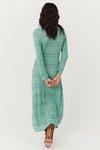 Siesta Pointelle Dress - Seafoam