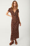 Melody Bias Maxi Dress - Antique Walnut