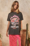 Coco Cantina Biker Tee - Charcoal