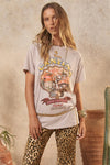 Coco Cantina Biker Tee - Taupe