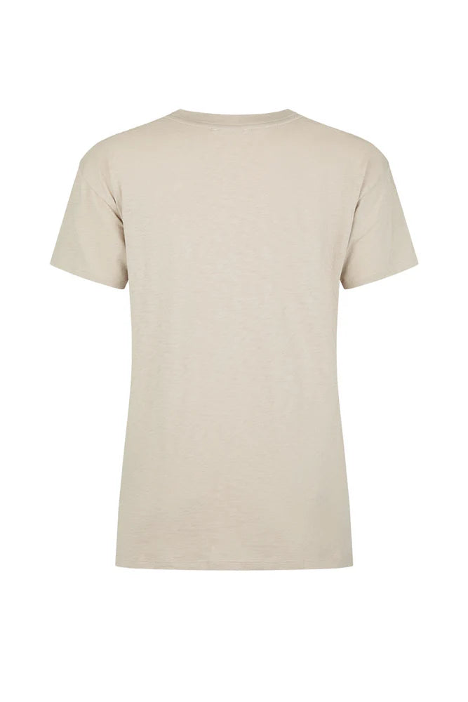 Coco Cantina Biker Tee - Taupe