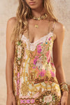 Lovers & Dreamers Strappy Maxi Dress - Champagne Peach