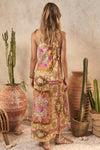Lovers & Dreamers Strappy Maxi Dress - Champagne Peach