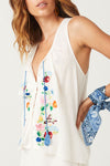 Florapaloosa Embroidered Cami - Wildflower