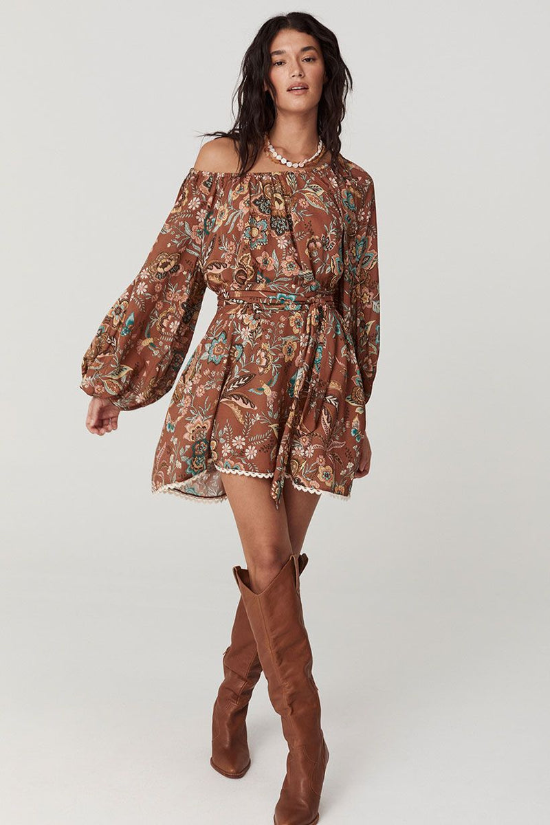 Mojave Lily Tunic Dress - Amber