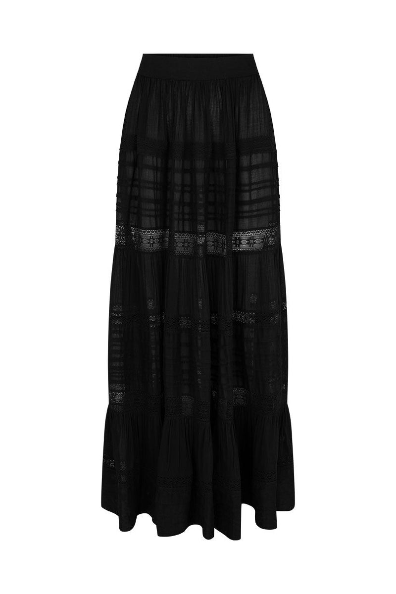 Teodora Maxi Skirt - Black