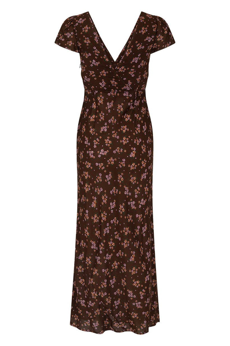 Melody Bias Maxi Dress - Antique Walnut