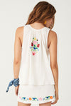 Florapaloosa Embroidered Cami - Wildflower