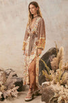Sannah Boho Maxi Dress - Golden Ochre
