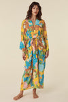 Joshua Tree Maxi Robe - Mustard