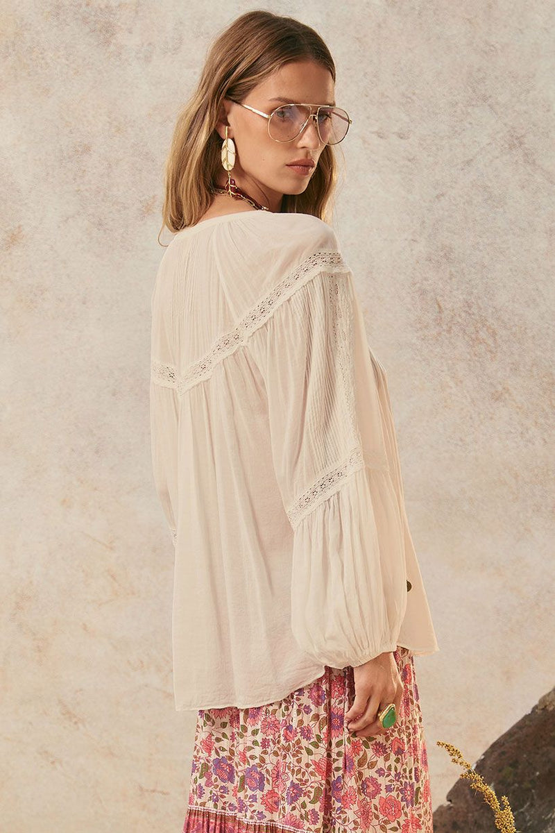 Teodora Blouse - White Smoke