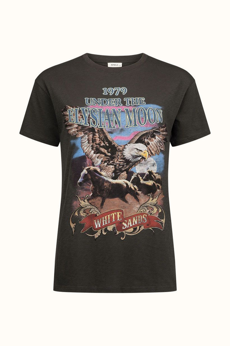 Elysian Biker Tee - Charcoal