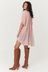 Sweet Nothings Button Through Tunic Dress - Sugar Plum