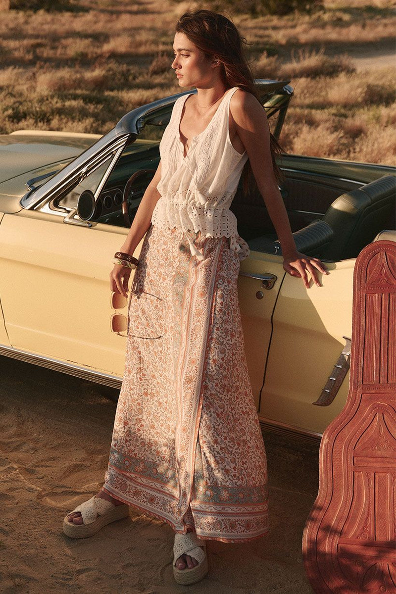 Sunshine Bandit Wrap Skirt - Desert Sage