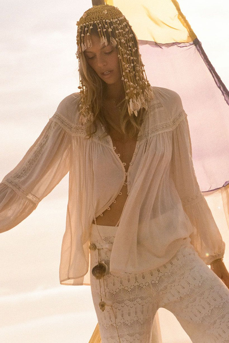 Teodora Blouse - White Smoke