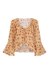 Fleur Frill Blouse - Butterscotch