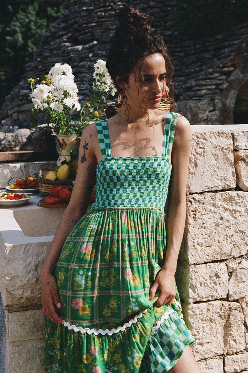 Flora Strappy Maxi Dress - Citrus Crush – Shop Nepenthe