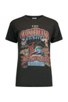 Wonderland Biker Tee - Charcoal