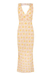 Yellow Rose Bias Maxi Dress - Honeysuckle