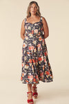 Sangria Midi Skirt - Nightshade