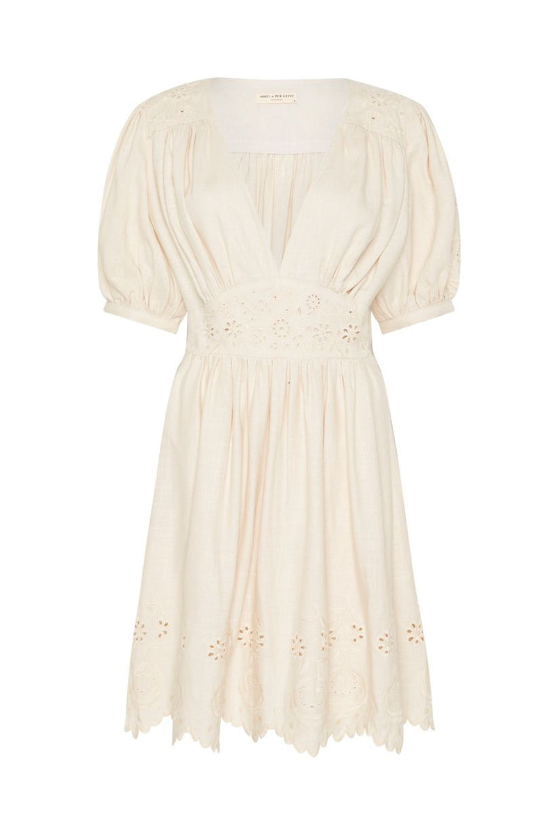 Imogen Embroidered Party Dress - Cream (4503835344977)