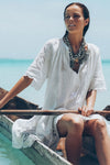 Lala Linen House Dress - White (4354631860305)