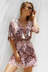 Palma Shirt Dress - Grape (4307646185553)