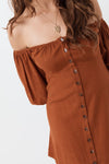 Rani Mini Dress - Copper (4504278138961)