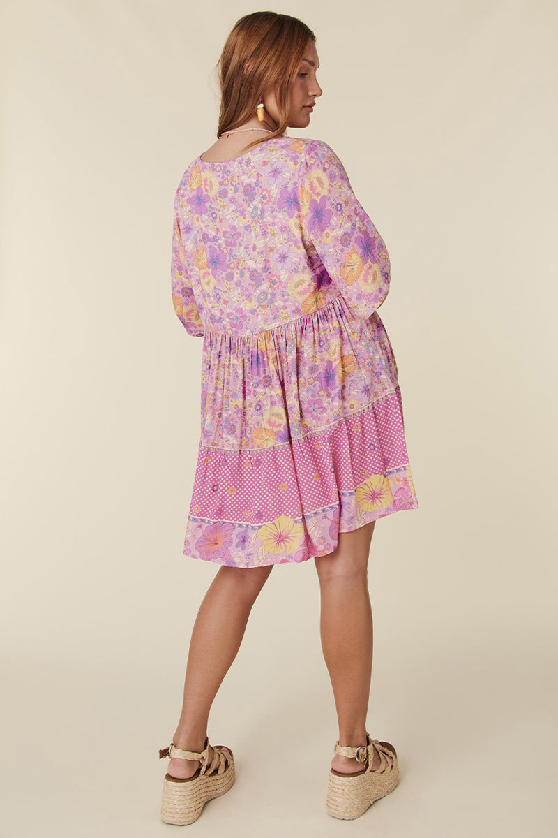 Hibiscus Lane Mini Dress - Musk