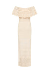 Iluka Crochet Midi Dress - Cream