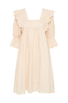 Mae Linen Mini Dress - Meringue
