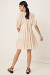 Sunday Linen Mini Dress - Almond