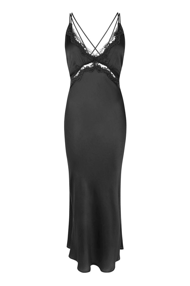 Boudoir Slip Dress - Noir
