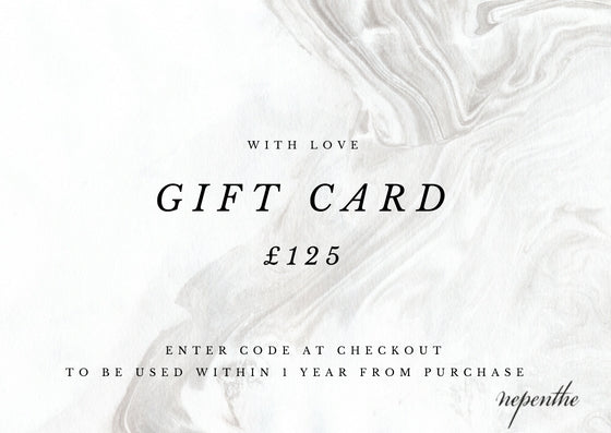 Virtual Gift Card - £125 (2762011738176)