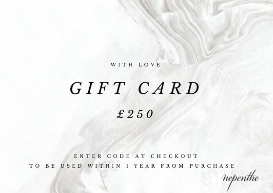 Virtual Gift Card - £250 (2762013048896)