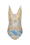 Oasis Lace Up One Piece - Opal (2761839476800)