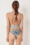 Oasis Lace Up One Piece - Opal (2761839476800)