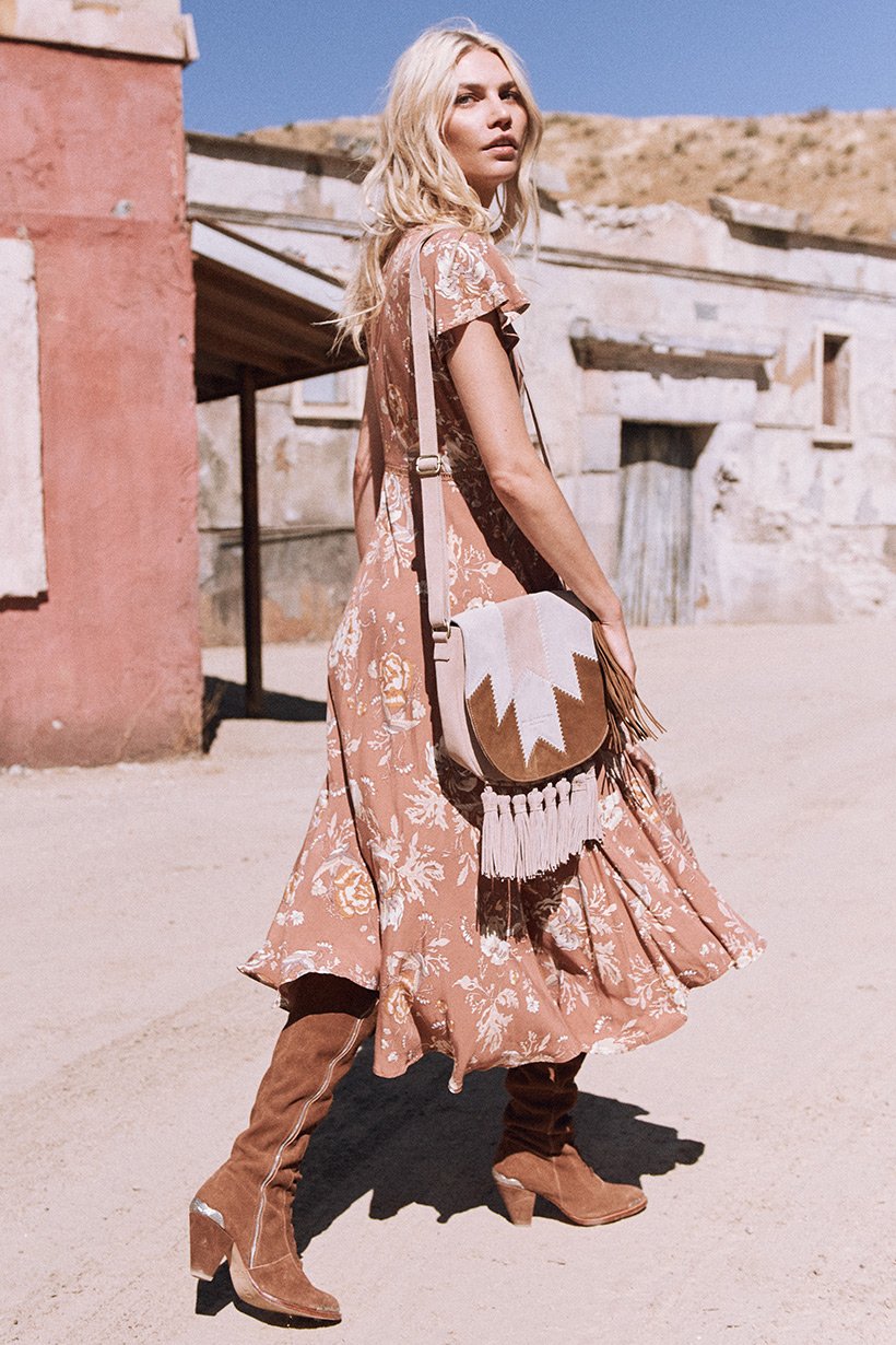 Rosa Garden Party Dress - Camel (2761694216256)