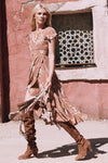 Rosa Garden Party Dress - Camel (2761694216256)